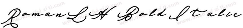 RomanLH Bold Italic字体转换